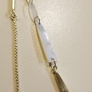 Kendra Scott Aylin Long Necklace White, Yellow Gold